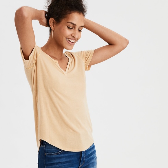 NWT American Eagle Soft & Sexy Notch Neck Top - Picture 5 of 5
